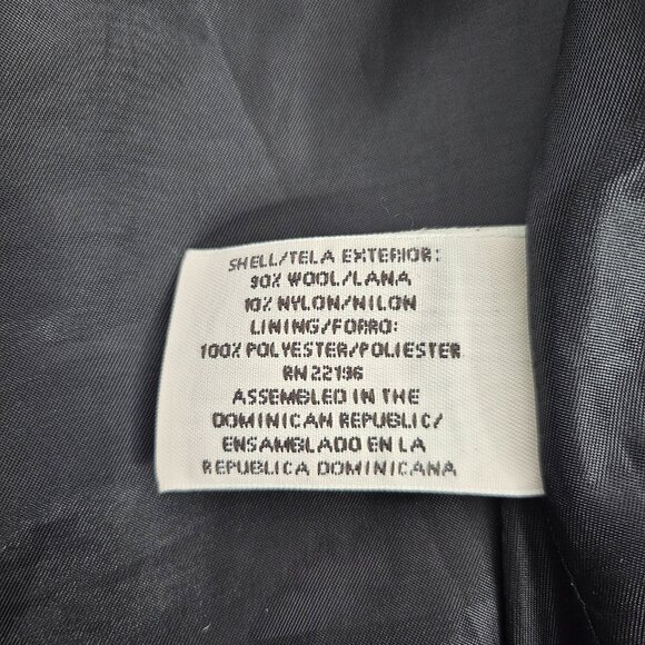 ST. JOHN'S BAY Grey Wool Women's Peacoat, Size Petite Small - Picture 15 of 16